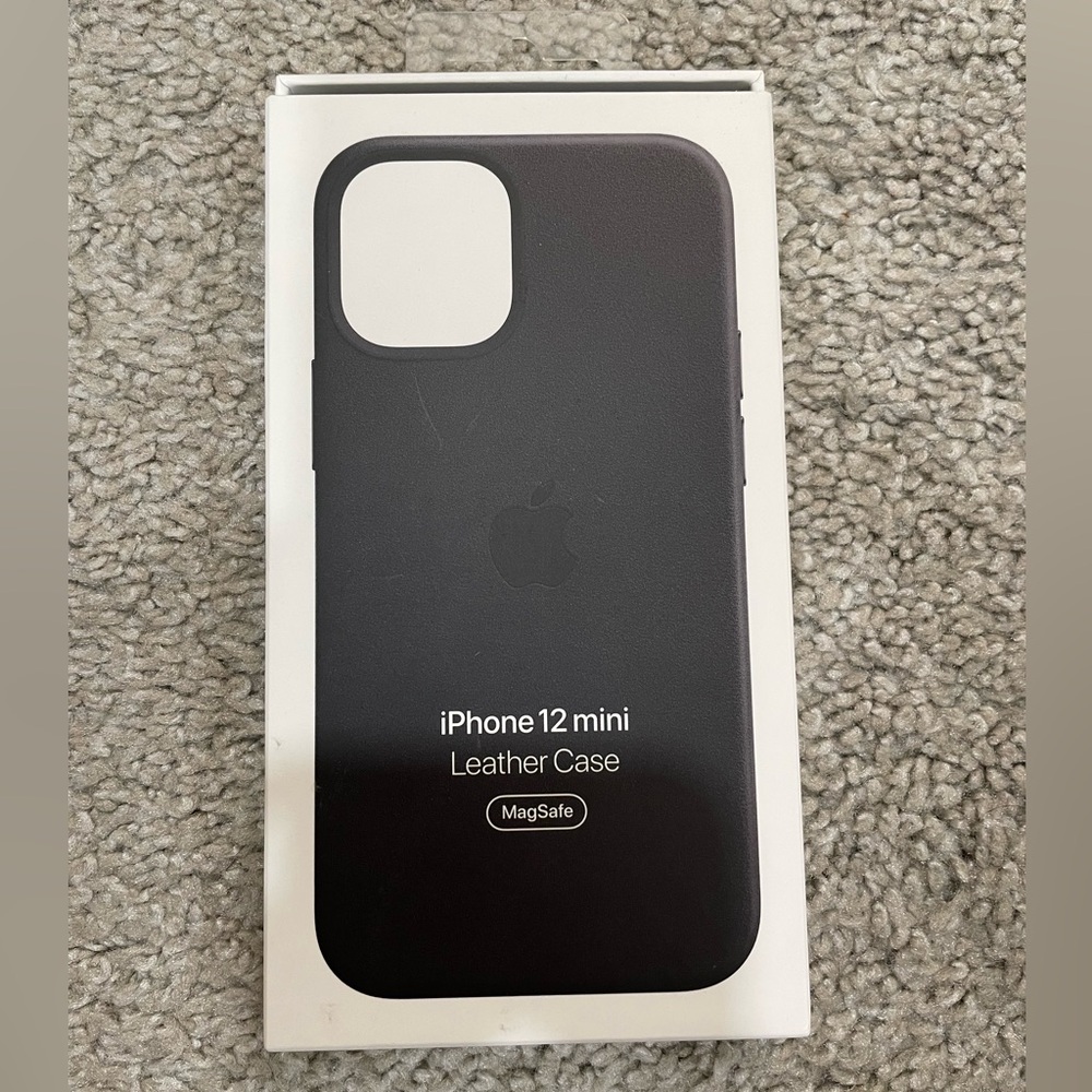 IPhone 12 mini leather MagSafe case by Apple